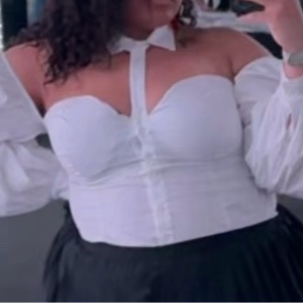 Chic White Off-Shoulder Bodysuit